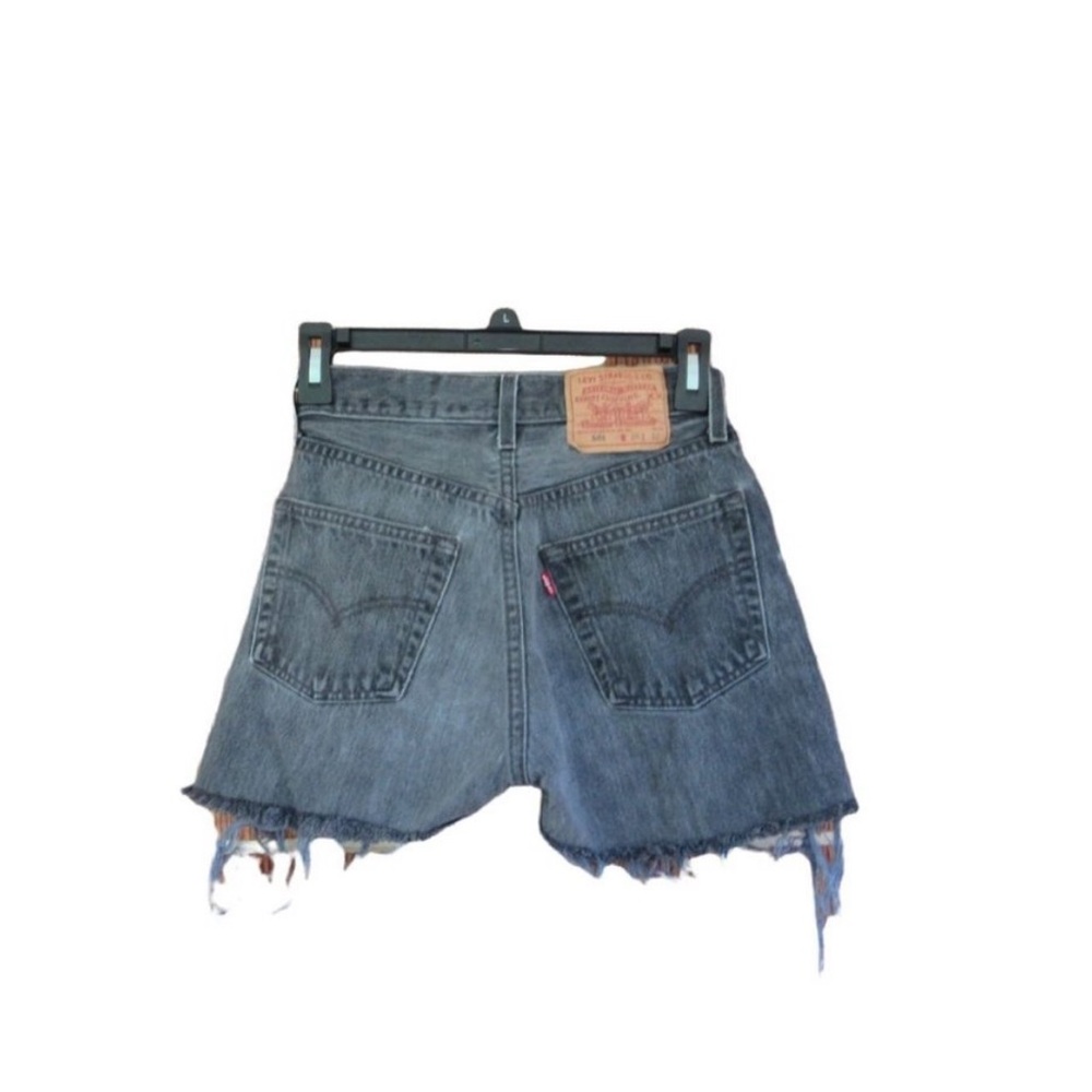 Vintage Levi’s 501 distressed 90s cutoffs black size 26